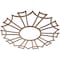 Ekena Millwork Augustus Wood Fretwork Pierced Ceiling Medallion, Walnut, 28"OD x 9 7/8"ID x 1/4"T CMWP28X28X0250AUWA - alternate 3
